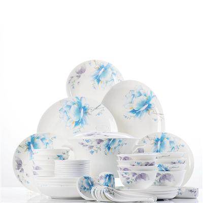 美女日屄48头聆听花开骨瓷礼品餐具套装